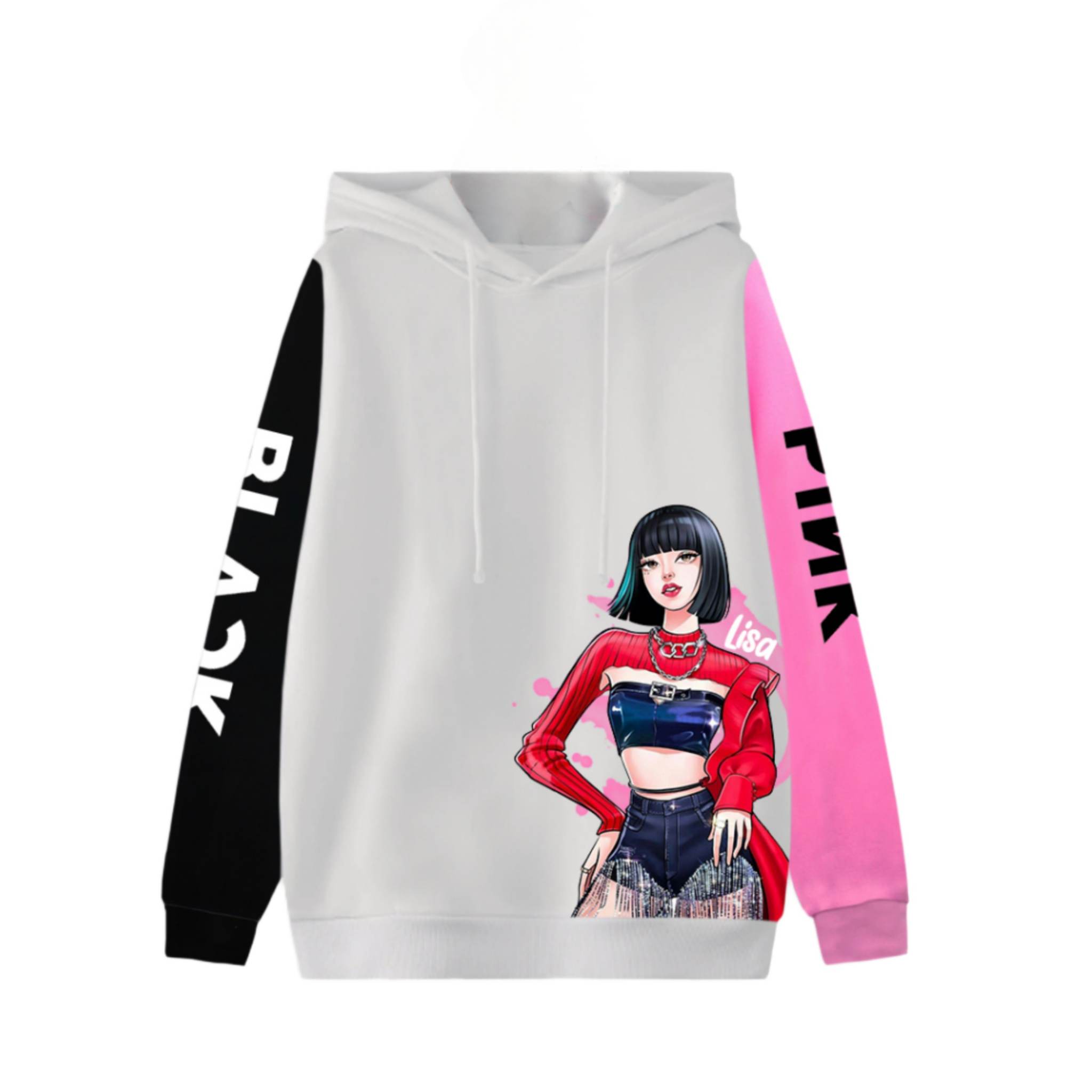 Sudadera Blackpink Audiocore Lisa color Blanco