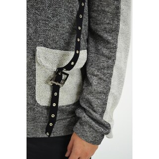 Foto 4 | Sudadera Cinturón Invertido Roman Fashion 6852 Gris