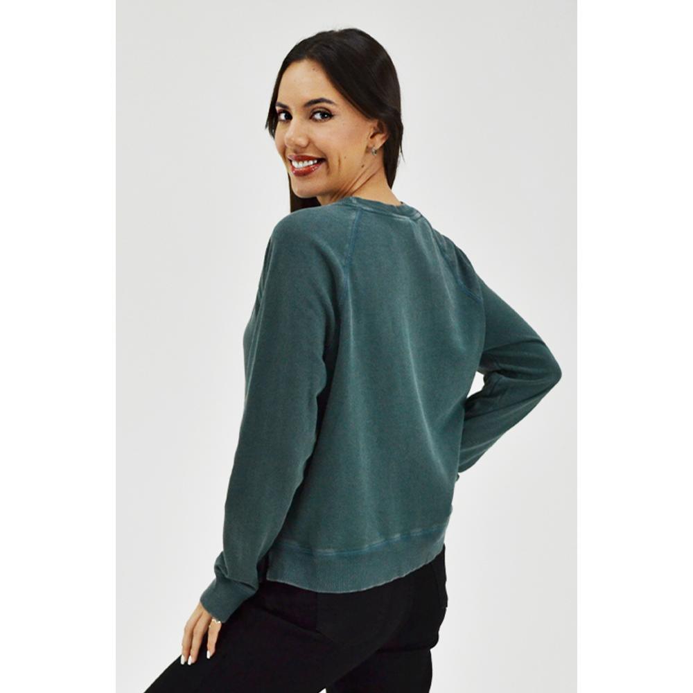 Foto 4 pulgar | Sudadera Deportiva para Mujer Roman Fashion color Verde