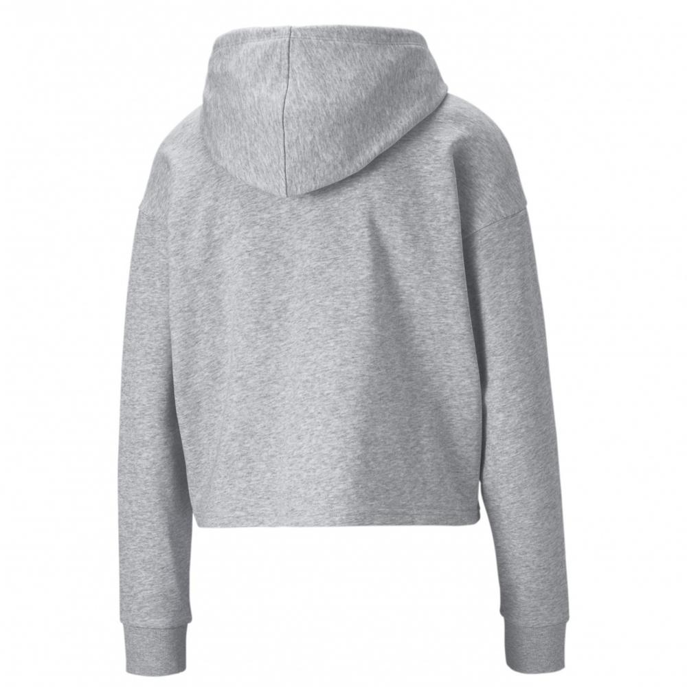 Foto 3 pulgar | Sudadera Puma 586870-04 Ess Cropped Gris para Mujer