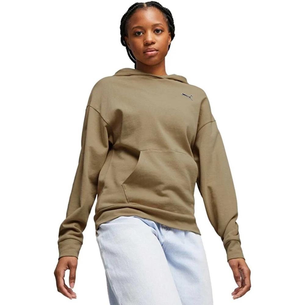 Foto 4 pulgar | Sudadera Puma Better Essentials Marrón Claro para Mujer