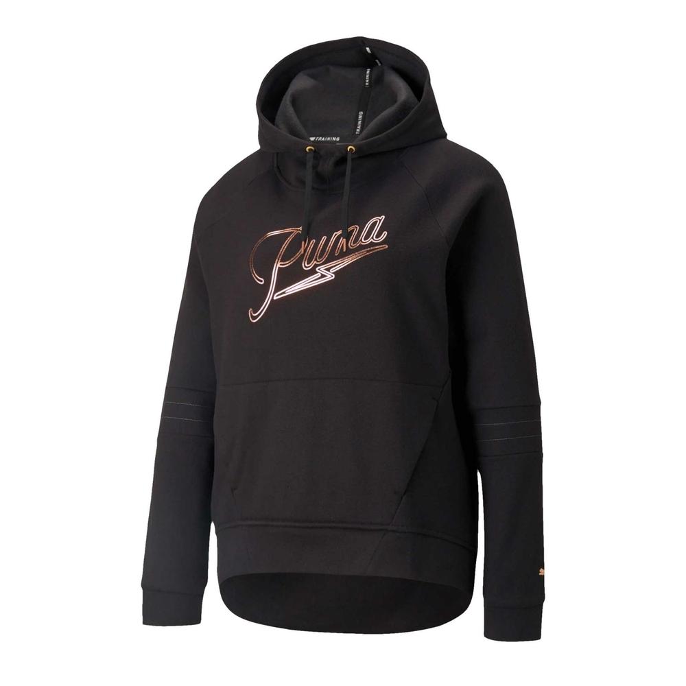 Sudadera Puma Moto Pullover Negro para Mujer
