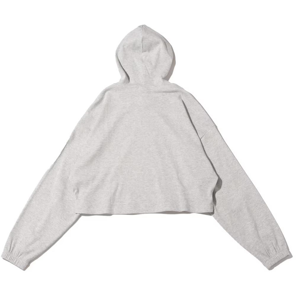 Foto 3 pulgar | Sudadera Puma Classics Ribbed 534357-04 Gris para Mujer