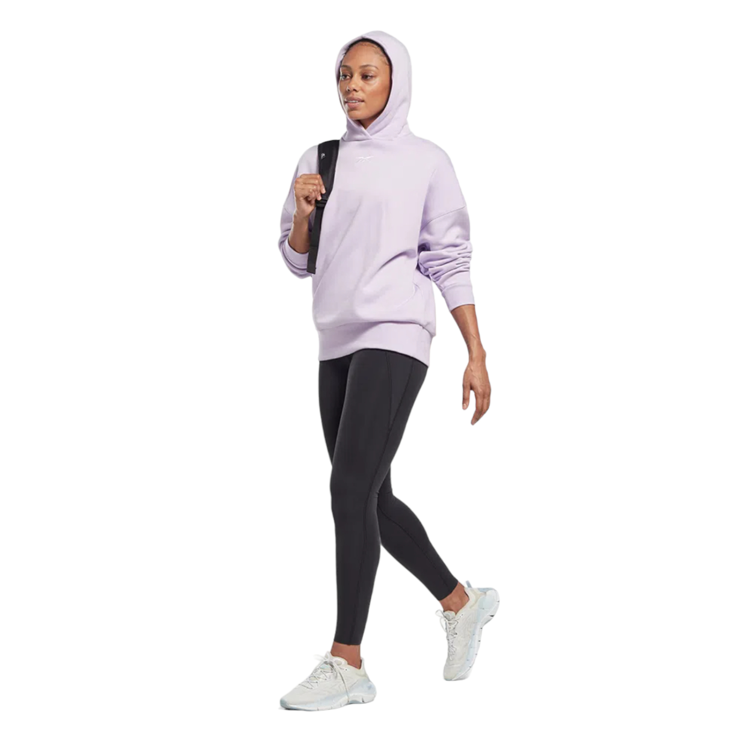 Foto 6 pulgar | Sudadera Reebok Hs7781 Púrpura Deportiva Casual Lux Hoodie para Mujer