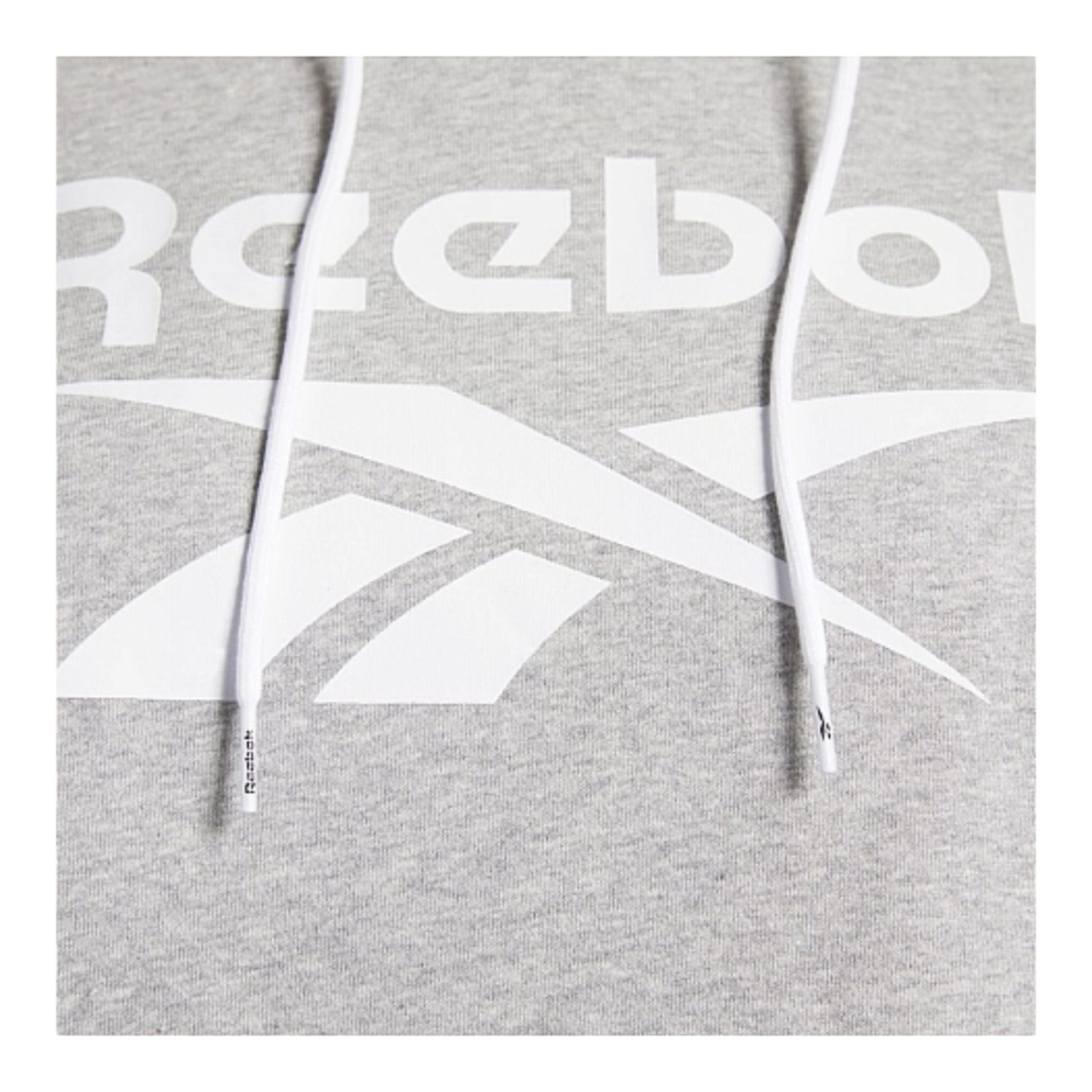 Foto 6 pulgar | Sudadera Hoodie Reebok Estampada Gris para Dama
