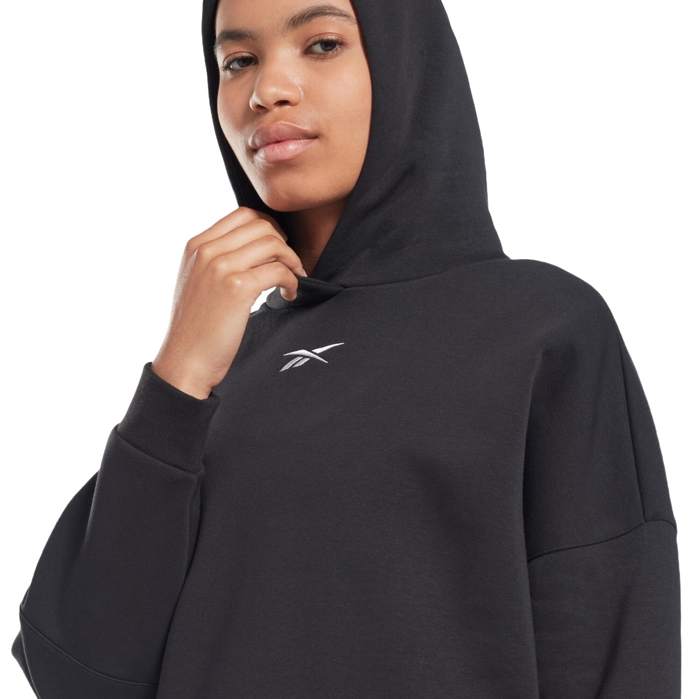 Foto 5 pulgar | Sudadera Reebok Lux Oversized H51828 Negra  para Mujer