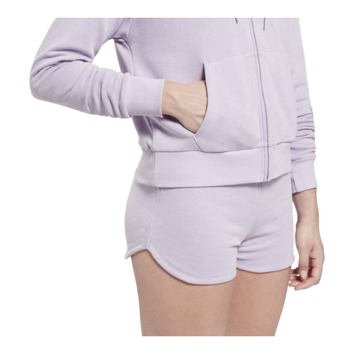 Foto 5 pulgar | Sudadera para Mujer Reebok Morada con Capucha