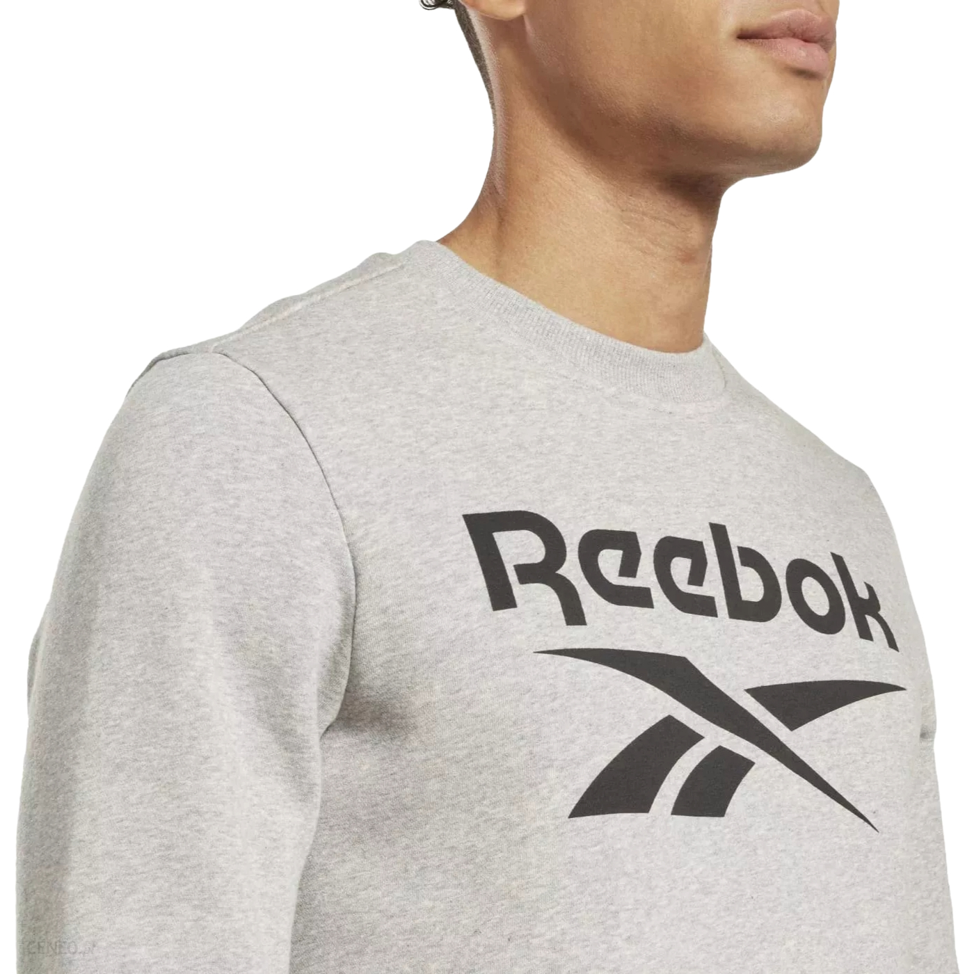 Foto 4 pulgar | Sudadera Reebok Ri Flc Big Logo Crew color Gris Modelo H54793 para Hombre