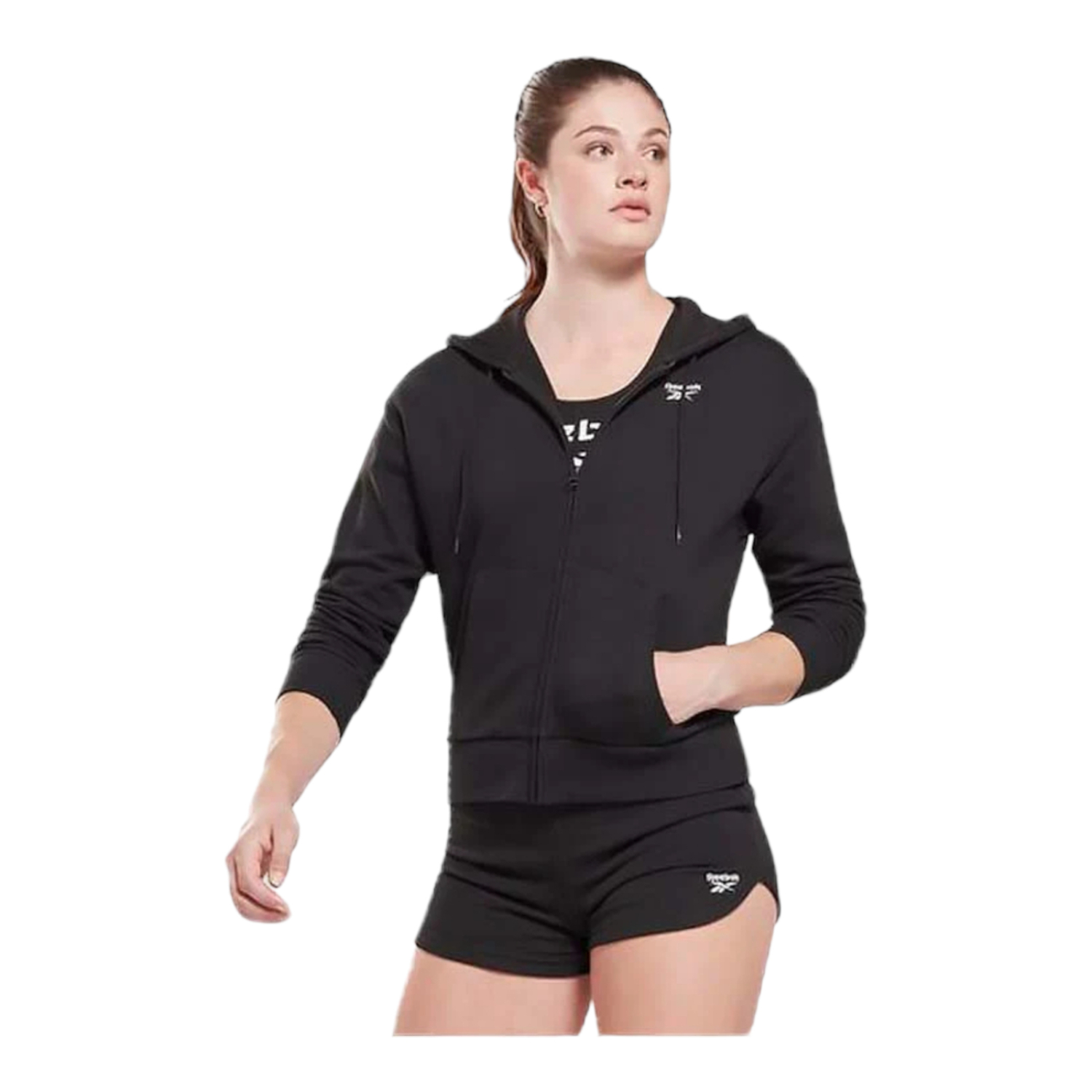 Foto 5 pulgar | Sudadera Reebok H54754 Negra para  Mujer