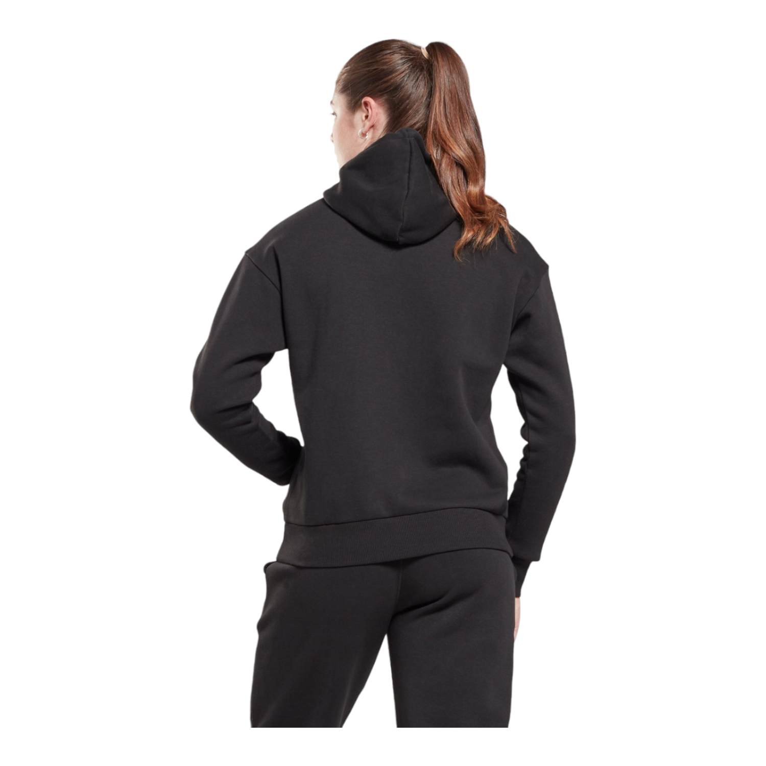 Foto 4 pulgar | Sudadera Reebok con Hoodie Negra para Mujer