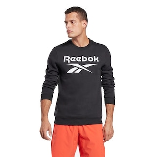 Foto 2 | Sudadera Reebok Ri Flc Big Logo Crew color Negro Modelo H54791 para Hombre