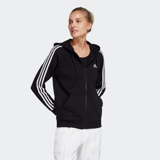 Foto 3 | Sudadera con Gorro Adidas Essentials Negra para Mujer