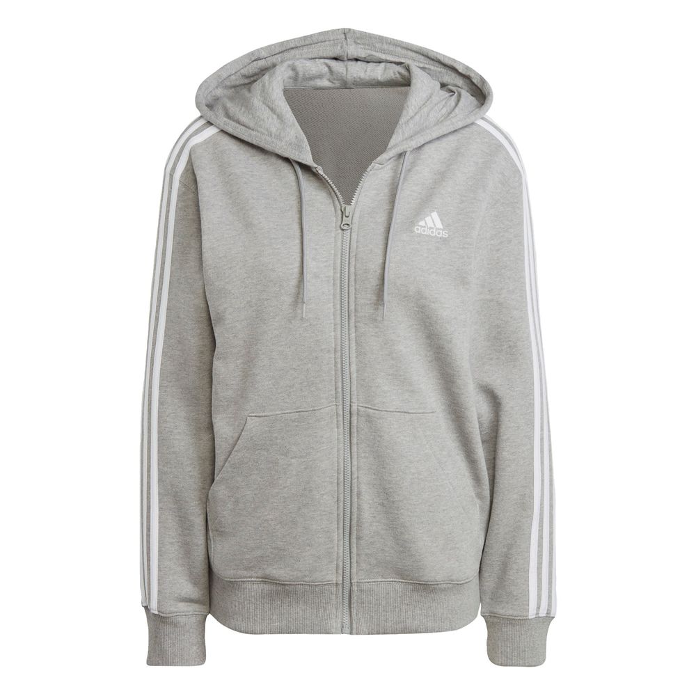 Foto 2 pulgar | Sudadera Adidas Essentials Gris para Mujer