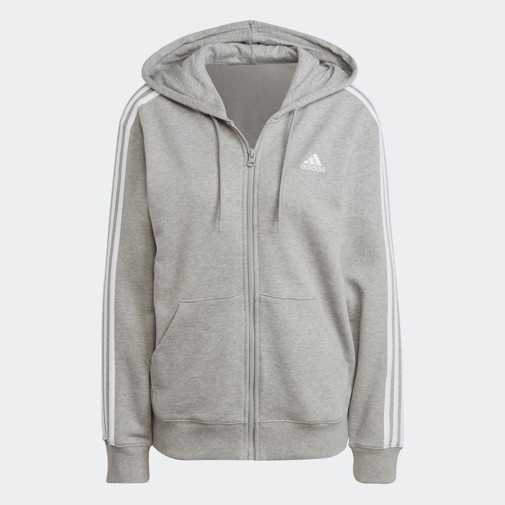 Foto 3 pulgar | Sudadera Adidas Essentials Gris para Mujer