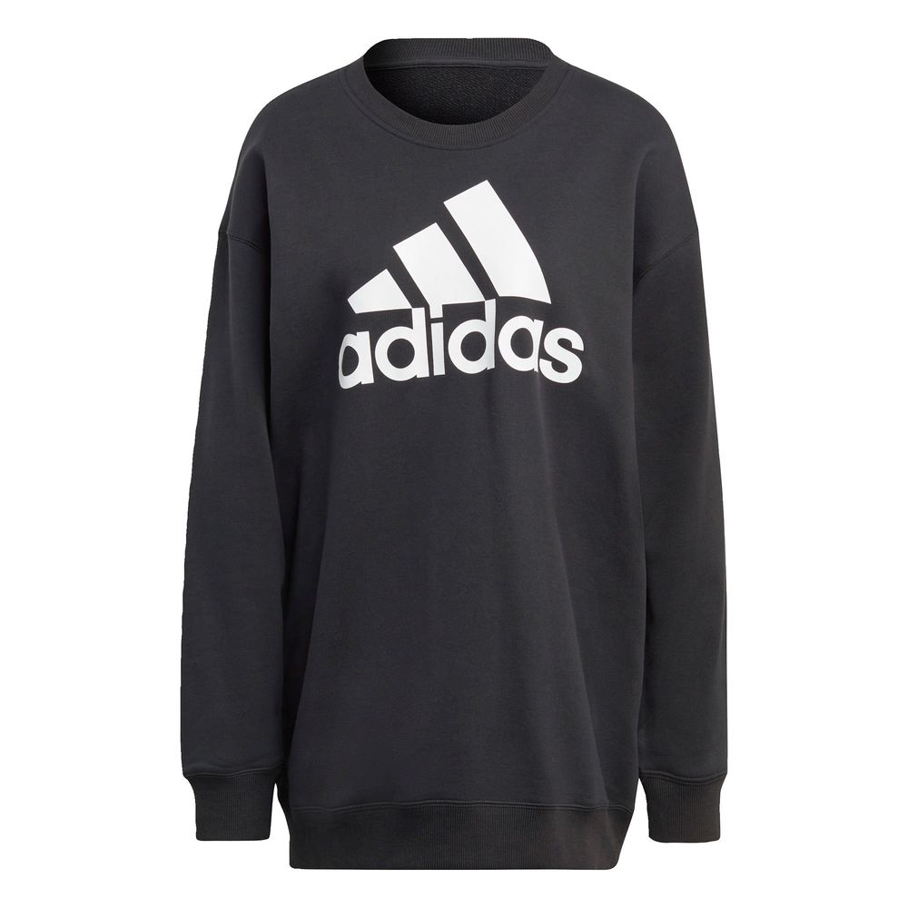 Foto 2 pulgar | Sudadera Adidas Tela French Terry Negra para Mujer