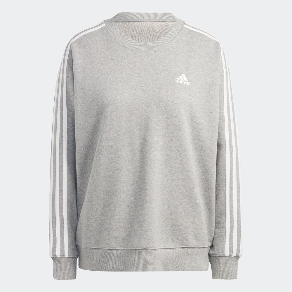 Foto 3 pulgar | Sudadera Adidas Essentials Gris para Mujer