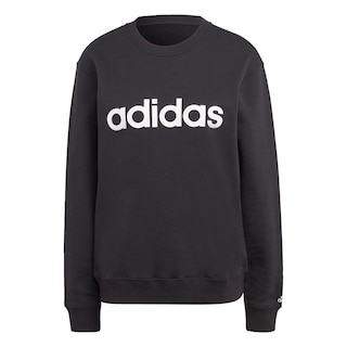 Foto 1 | Sudadera Adidas Essentials Linear Negra para Mujer