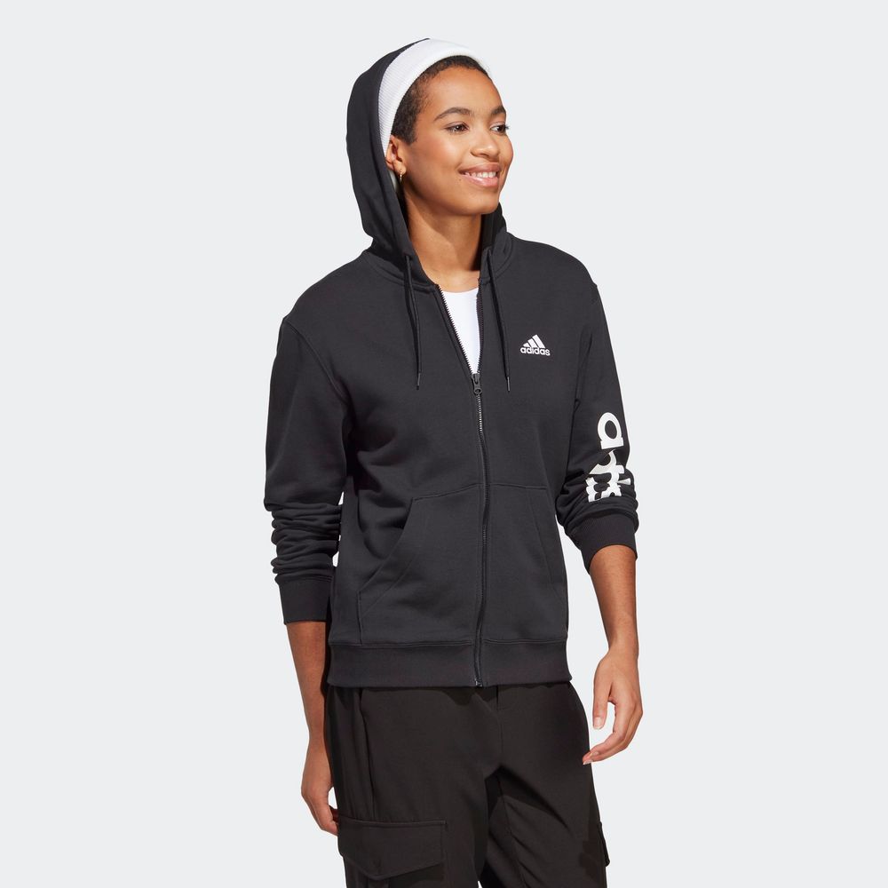 Foto 5 | Sudadera con Capucha Adidas Negra para Mujer