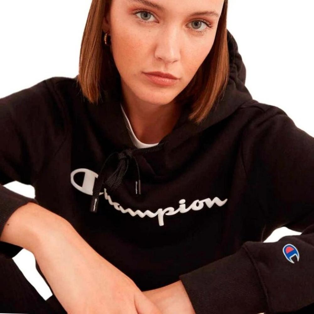 Foto 3 pulgar | Sudadera Champion Powerblend Episs23s13w2 Negra para Mujer