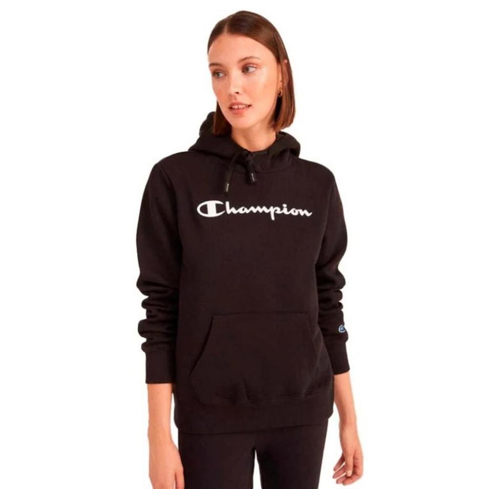 Foto 4 pulgar | Sudadera Champion Powerblend Episs23s13w2 Negra para Mujer