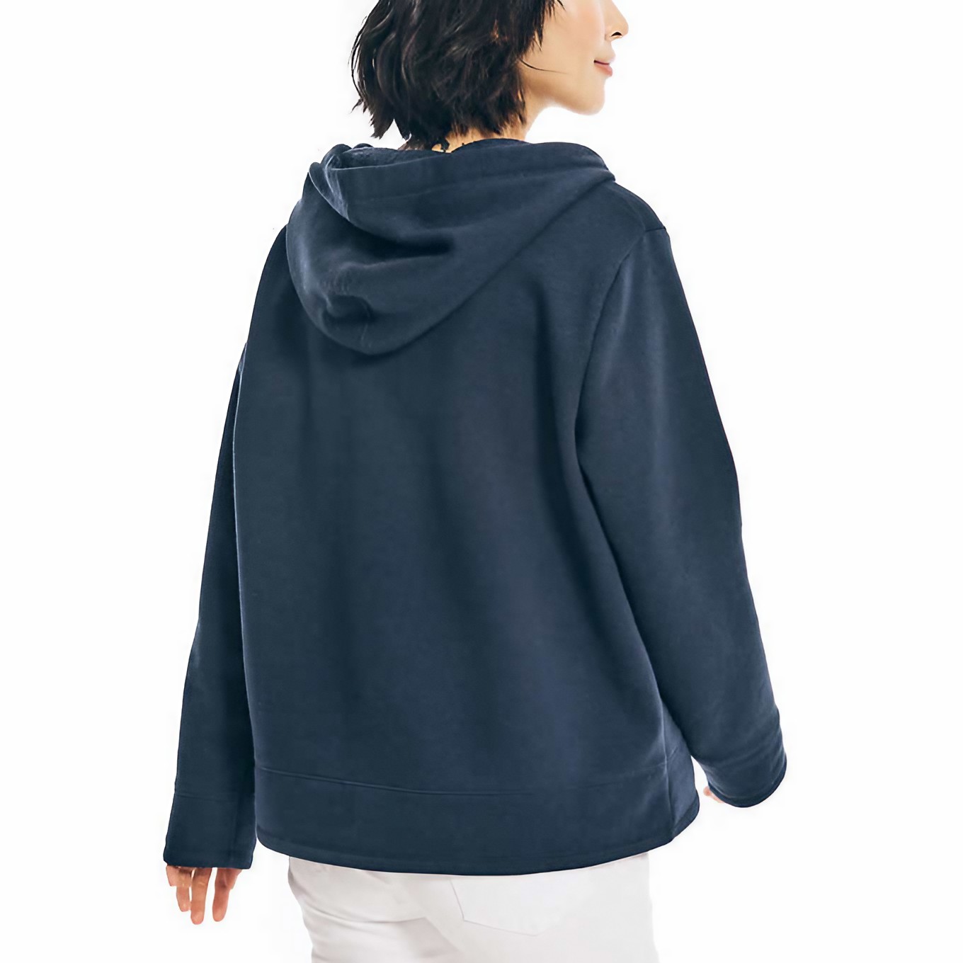 Foto 4 pulgar | Sudadera Náutica Casual Hoodie Azul Para Mujer