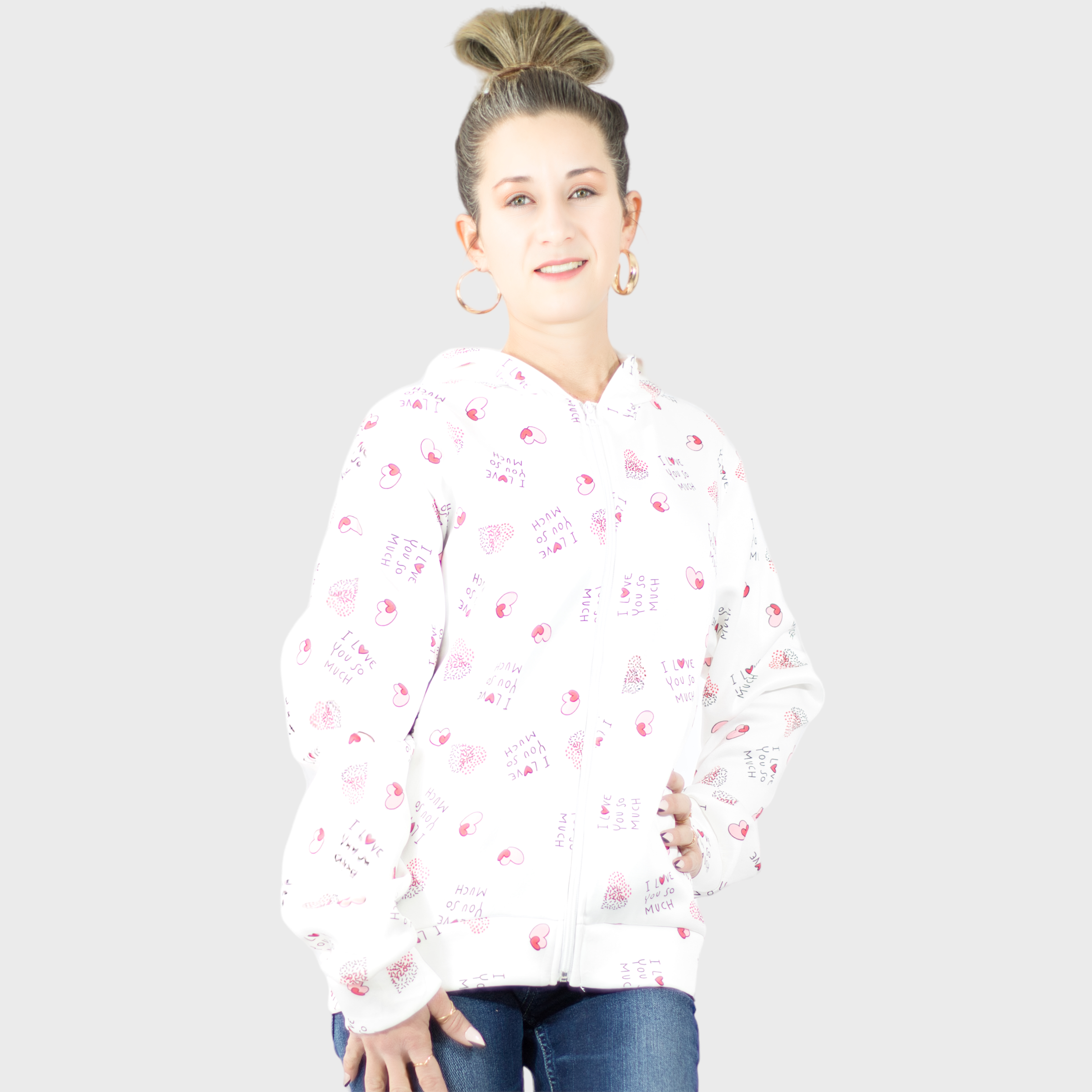 Foto 2 | Sudadera Térmica Sud-1018 Diseño Único Con Capucha para Mujer