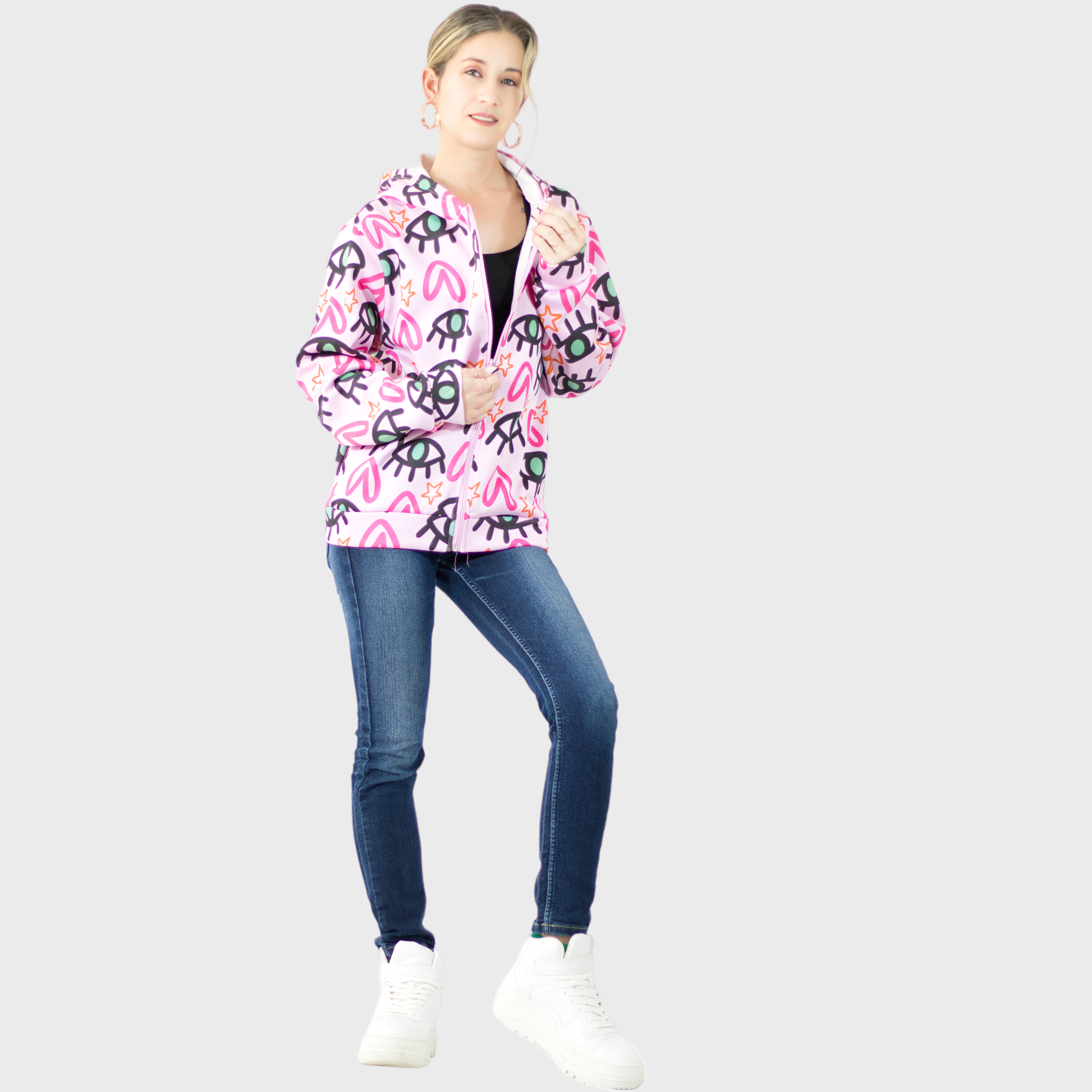 Foto 4 | Sudadera Térmica con Capucha para Mujer