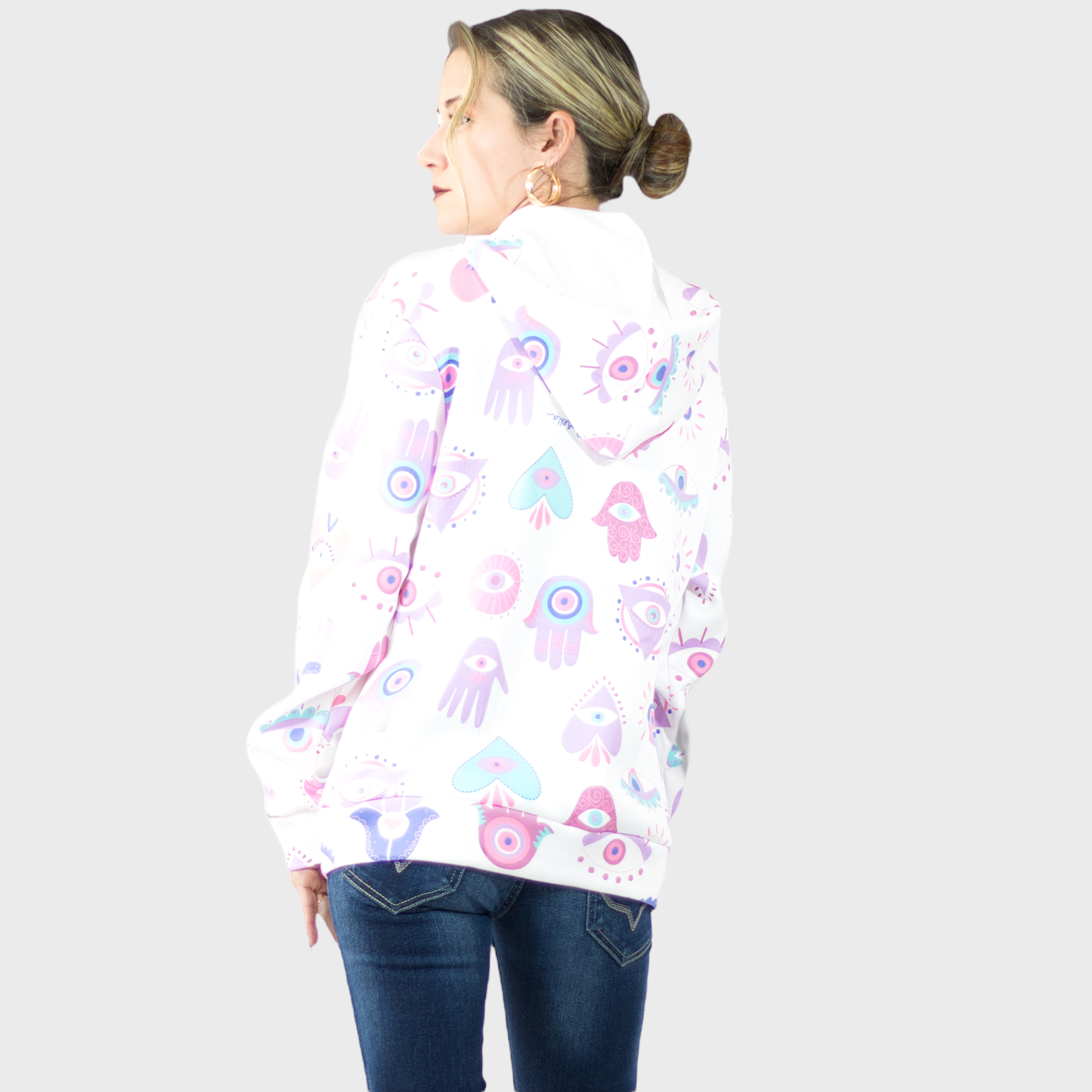 Foto 4 pulgar | Sudadera Térmica para Mujer Diseño Único Con Capucha