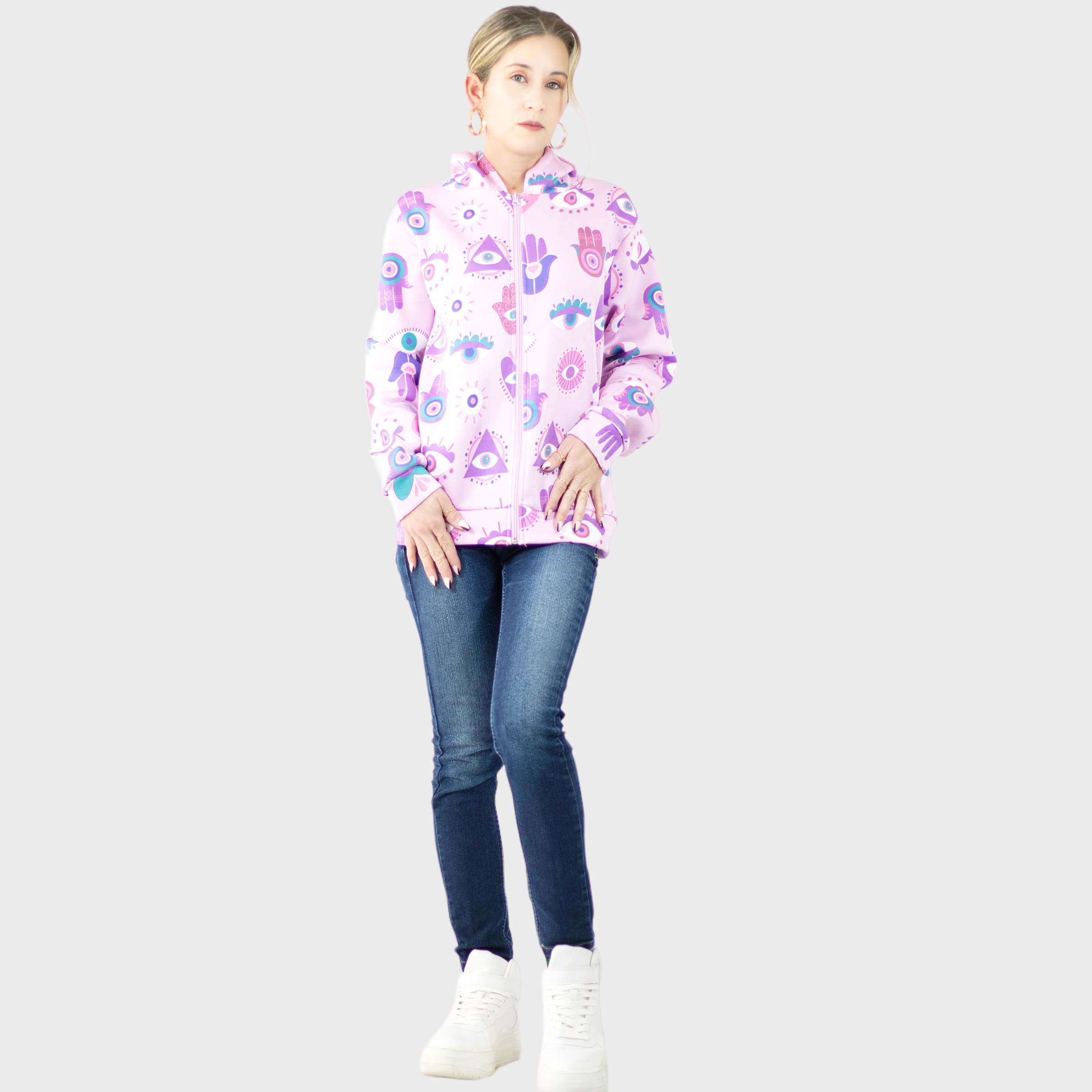 Foto 4 | Sudadera Térmica de Mujer Sud-1018 Diseño Único con Capucha