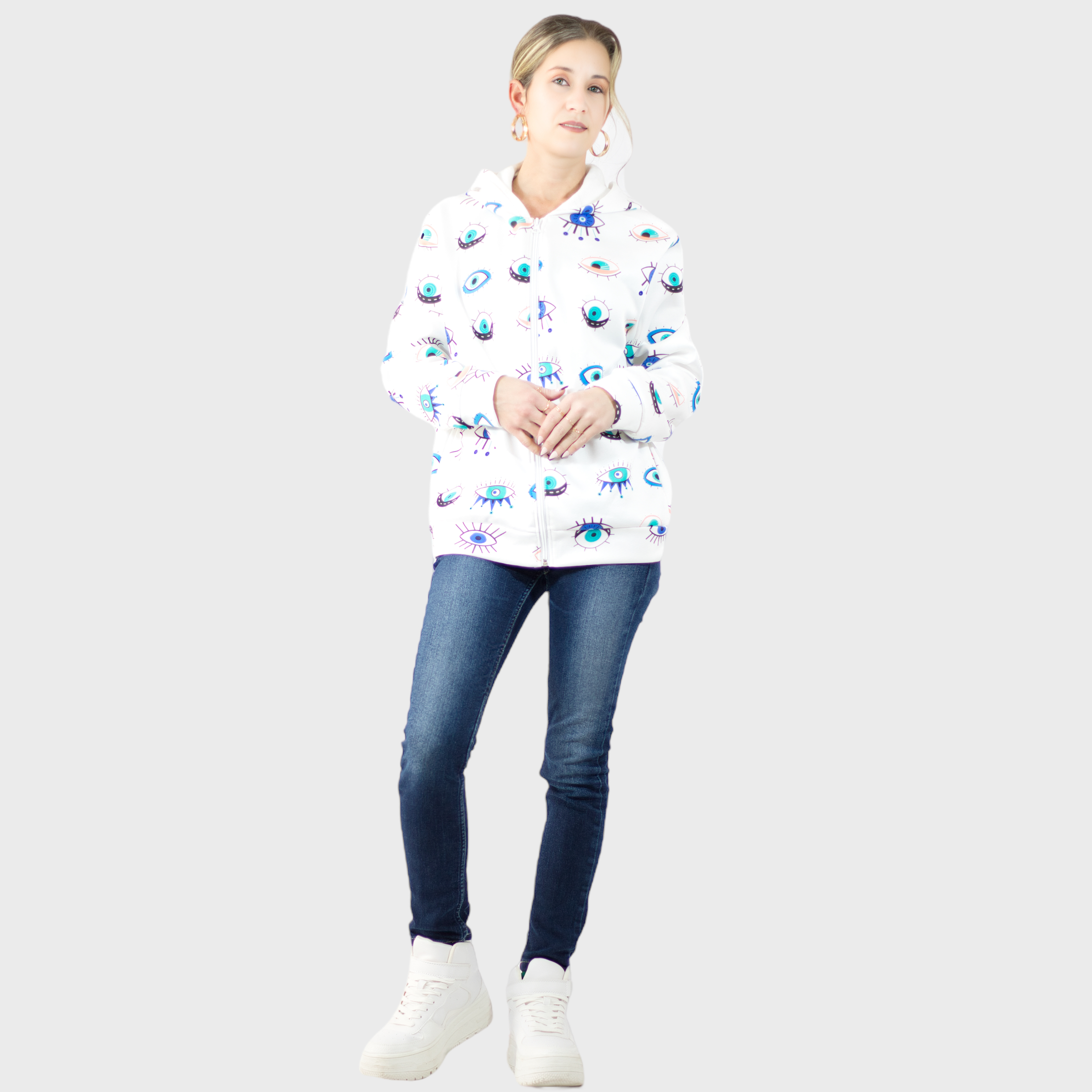 Foto 5 pulgar | Sudadera Térmica Sud-1018 con Capucha para Mujer