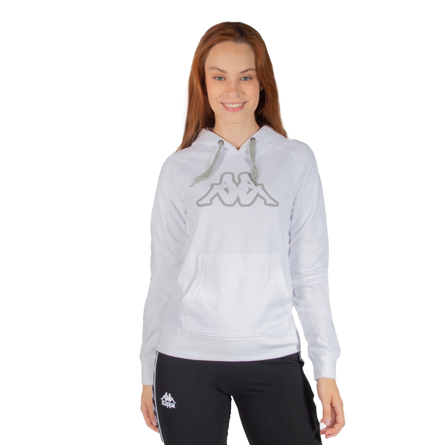 Sudadera Kappa Logo Belle Slim Blanca para Mujer Coppel