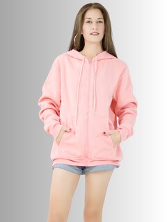 Foto 2 | Sudadera con Cierre Y Capucha Sud-1015-3 color Rosa con Interior de Abrigo Térmico De Mujer