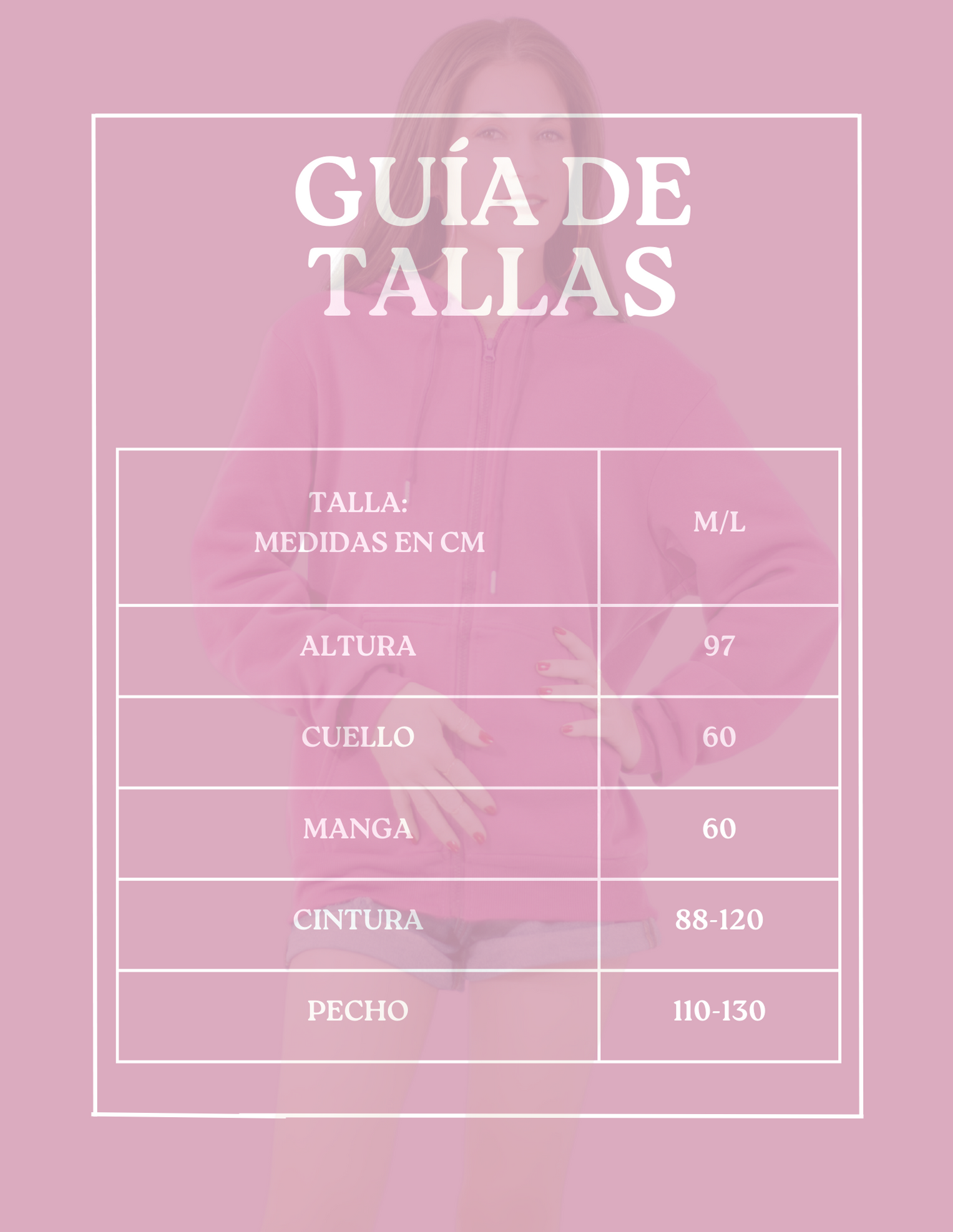 Foto 7 pulgar | Sudadera con Cierre Y Capucha Sud-1015-3 color Rosa  con Interior de Abrigo Térmico De Mujer