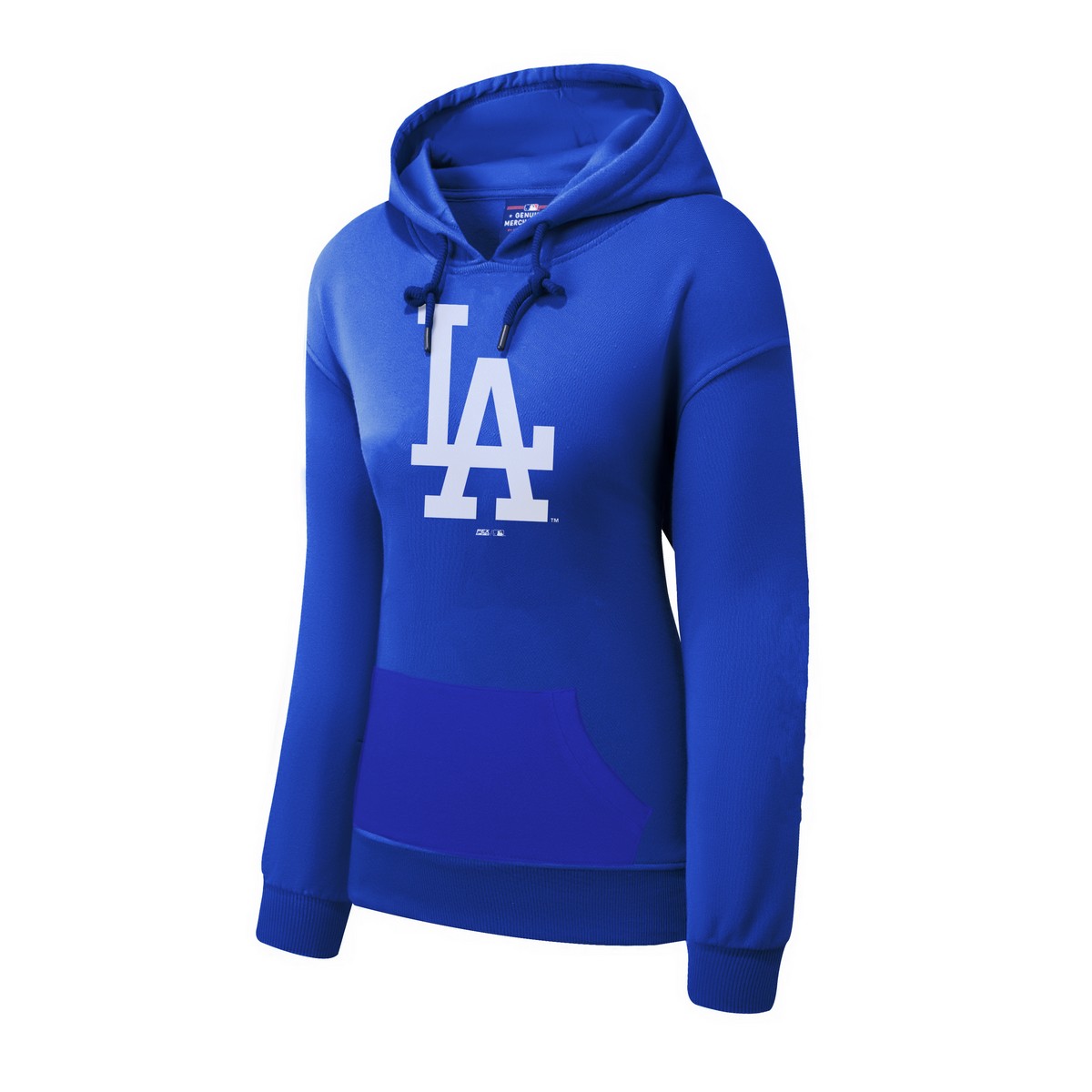Nba Original Sudadera Con Gorro De Mujer Los Angeles Dodgers Color Azul Rey Con Logo Al Frente, Talla Chico