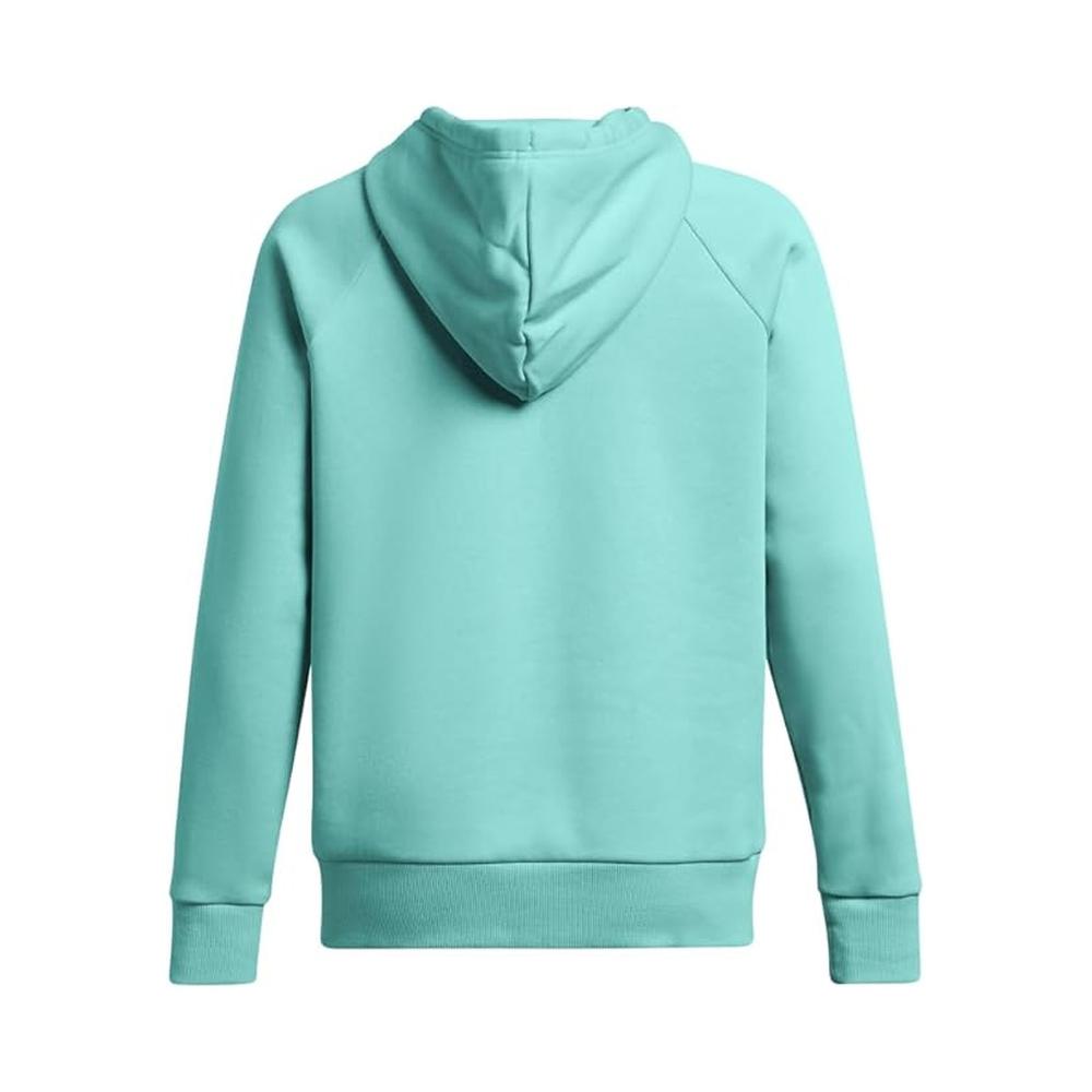 Foto 4 pulgar | Sudadera Under Amour Rival Fleece Dama Azul Aqua 1379501482 Azul