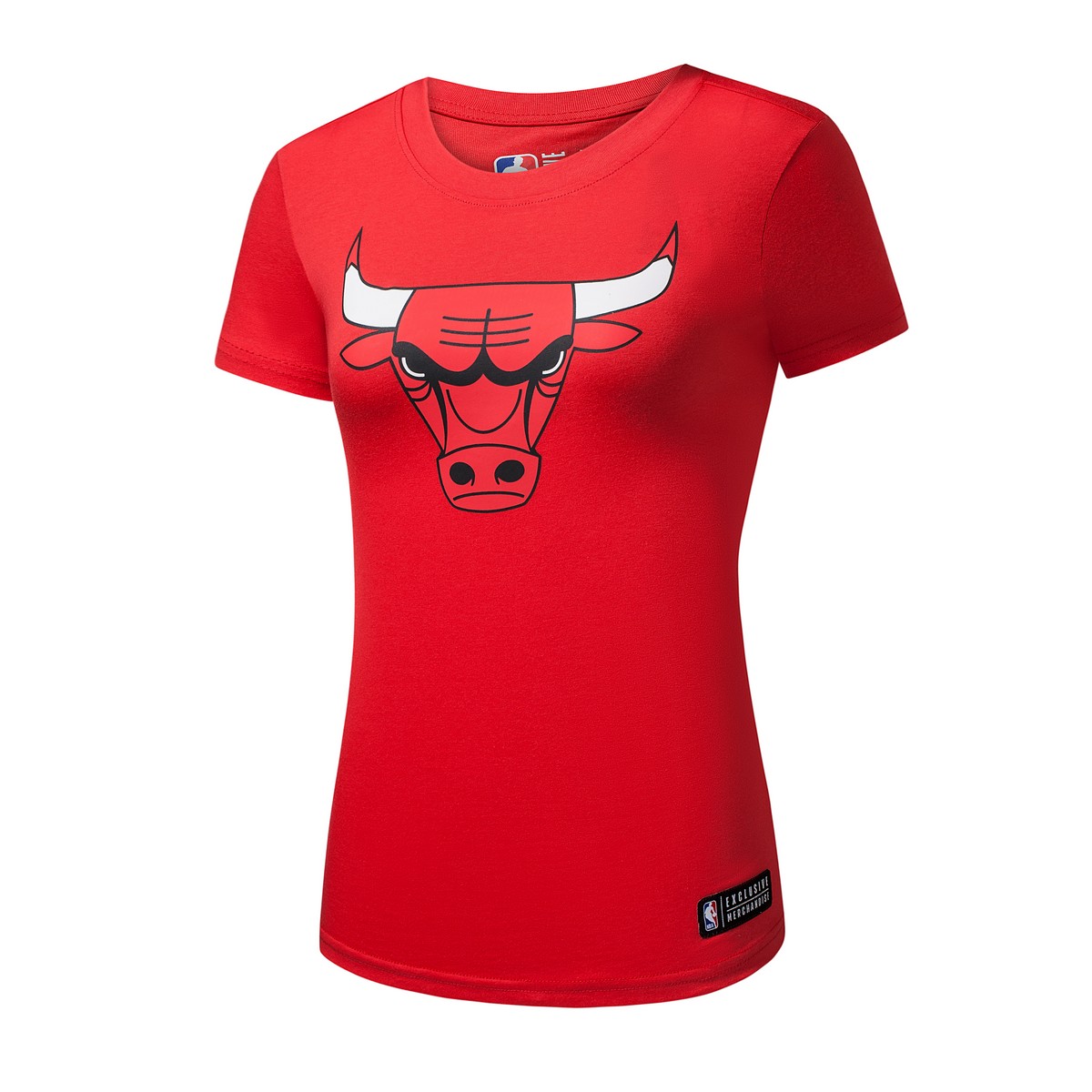 Foto 2 pulgar | Nba Original Camiseta Manga Corta De Mujer Chicago Bulls Color Rojo Con Logo Al Frente, Talla Mediano