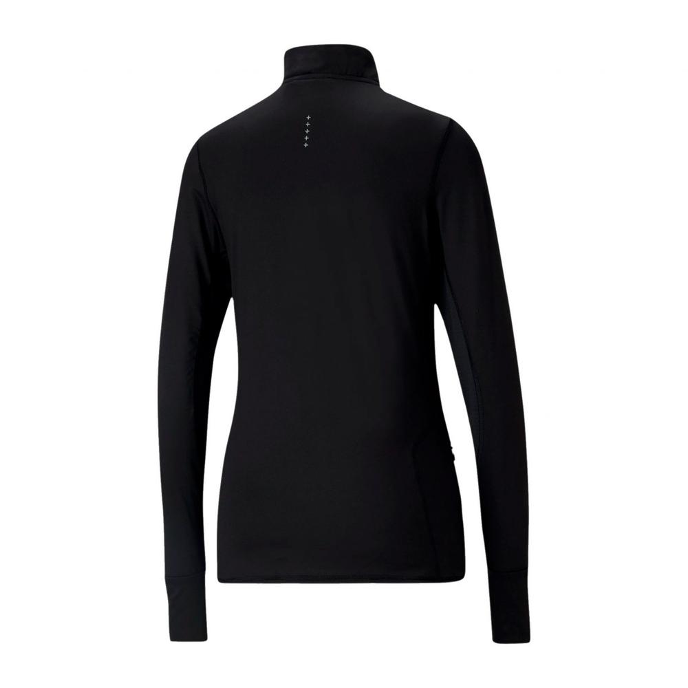Foto 3 pulgar | Sudadera Puma Jsy. Run Fav ¼ Zip 520184-01 Negra para Mujer
