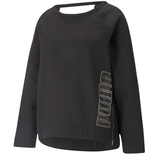 Foto 1 | Sudadera Puma Moto Crew 521033-01 Negra para Mujer