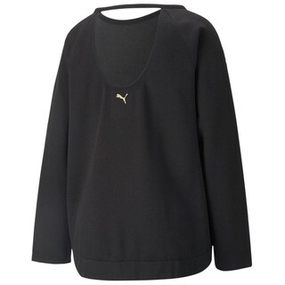 Foto 2 | Sudadera Puma Moto Crew 521033-01 Negra para Mujer