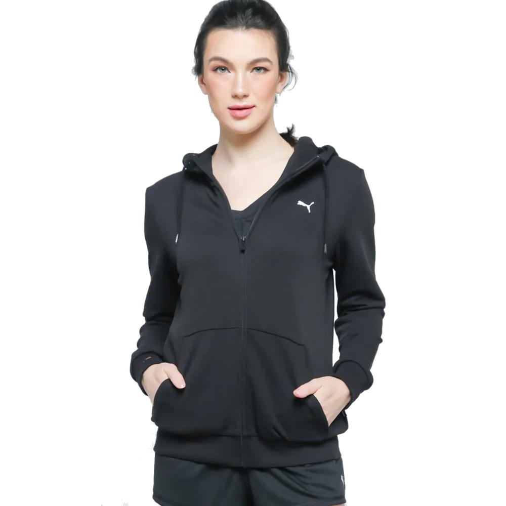 Sudadera Puma Ess Full-Zip Negra para Mujer