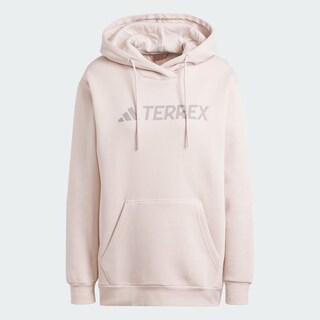 Foto 3 | Sudadera Con Gorro Terrex Multi Logo Grande Adidas Rosa Mujer
