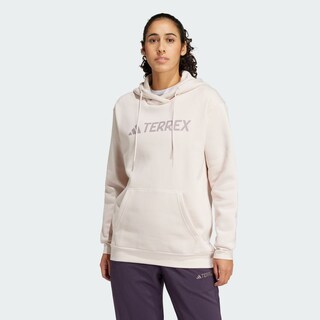Foto 4 | Sudadera Con Gorro Terrex Multi Logo Grande Adidas Rosa Mujer