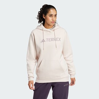 Foto 6 | Sudadera Con Gorro Terrex Multi Logo Grande Adidas Rosa Mujer