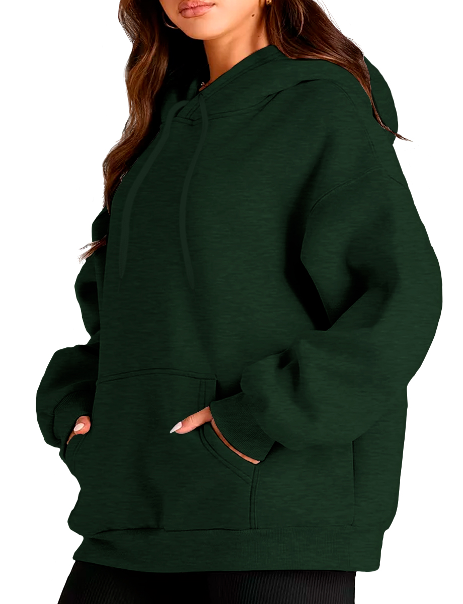Foto 3 pulgar | Sudadera con Capucha Shendy Vendy Verde de Calidad Hoodie para Mujer