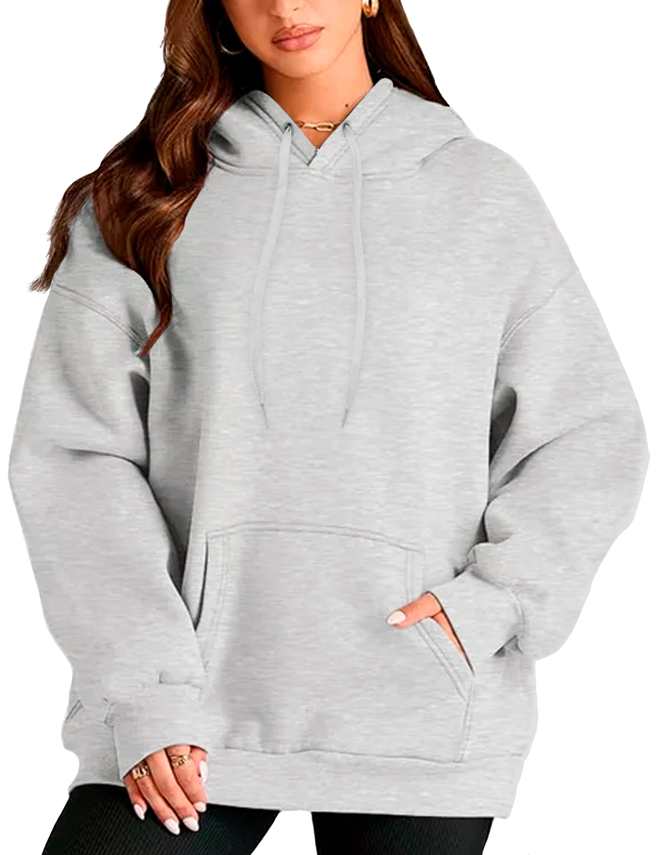 Foto 2 pulgar | Sudadera Shendy Vendy Gris para Mujer