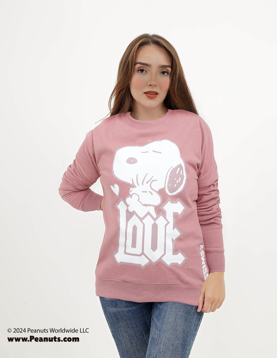 Foto 6 pulgar | Sudadera K-swiss Snoopy Jane Color Rosa