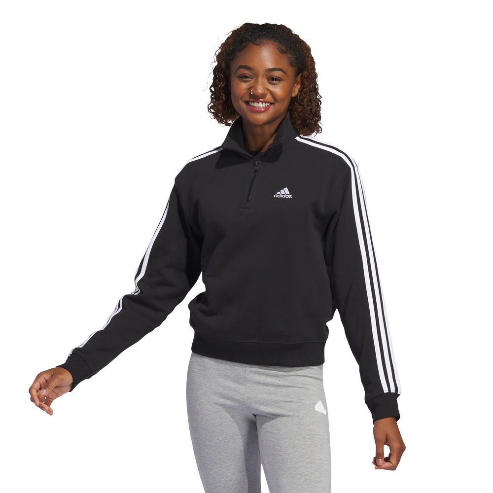 Foto 3 pulgar | Sudadera Adidas  Essentials Quarter-zip para Mujer