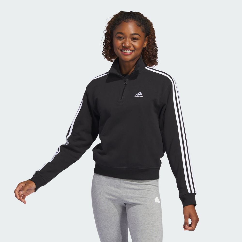 Foto 5 pulgar | Sudadera Adidas  Essentials Quarter-zip para Mujer