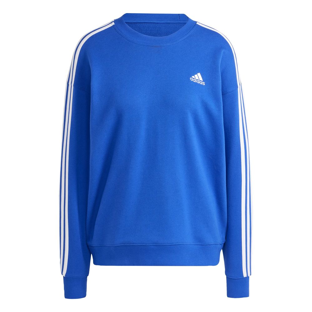 Foto 2 pulgar | Sudadera Essentials 3 Franjas Adidas Azul Mujer