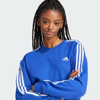 Foto 6 | Sudadera Essentials 3 Franjas Adidas Azul Mujer